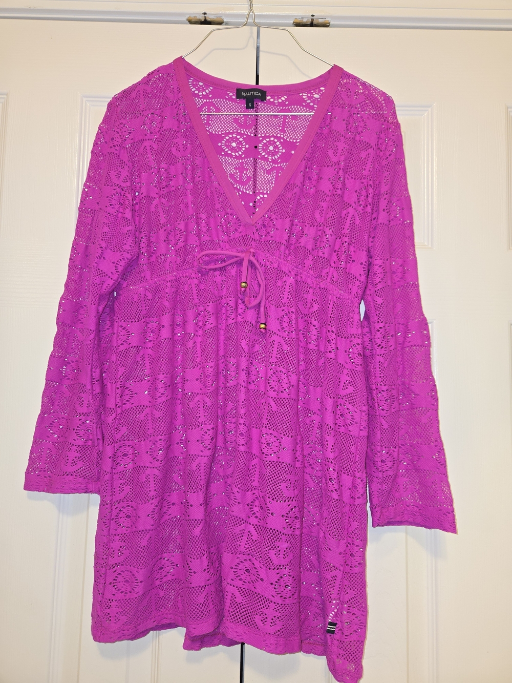 Nautica Fuchsia Crochet Tunic